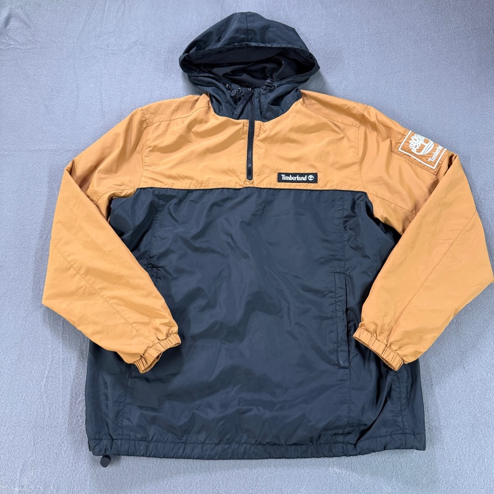 Timberland 1/4 Zip Windbreaker Jacket Mens Medium Lightweight Outdoor